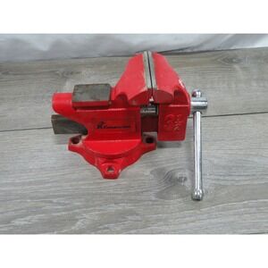 Companion 3 1/2" Jaw Bench Vise Heavy Duty Clamp Workholding Tool Red